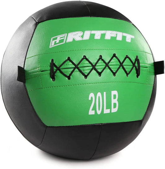 Ritfit 20Lb Soft Medicine Ball / Wall Ball for Strength and Conditioning Workouts