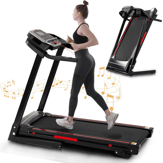 🏃‍♂️ Get Fit at Home with the OBENSKY Folding Treadmill! 🏋️‍♀️ Adjustable Incline, 3.5HP Power, 330LBS Capacity & Bluetooth Features! Perfect for Walking, Jogging, and Running! 💪✨ #HomeWorkout #FitnessGoals