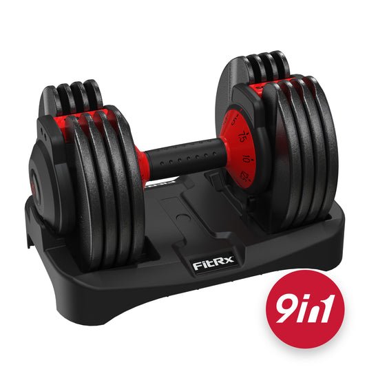 "Get Fit at Home with the Fitrx Smartbell! 💪 9-in-1 Adjustable Dumbbell (5-25Lbs) for All Your Workout Needs! 🏋️‍♂️ #HomeGym #FitnessGoals"